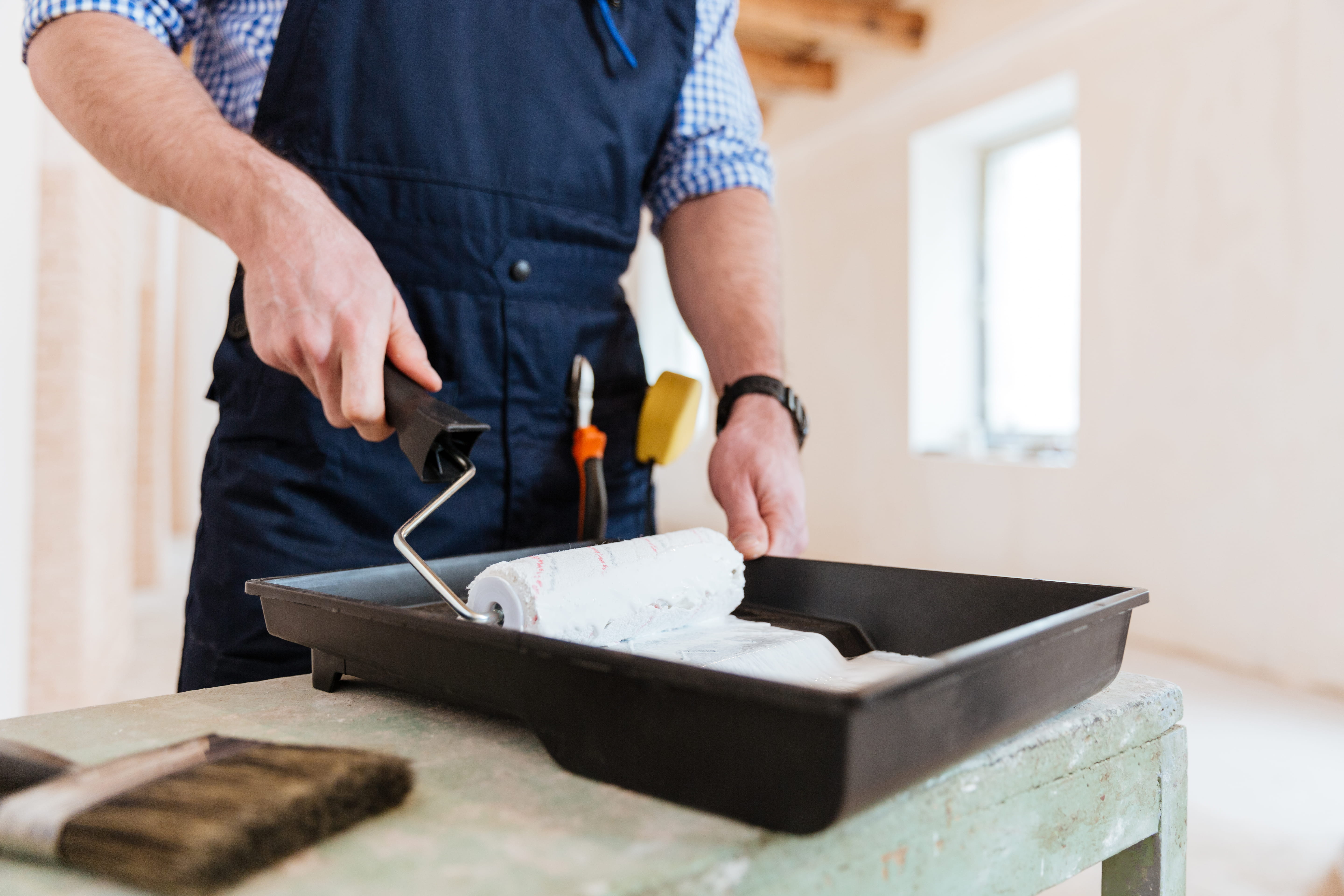 Interior Painting service detail in Boksburg — painter preparation